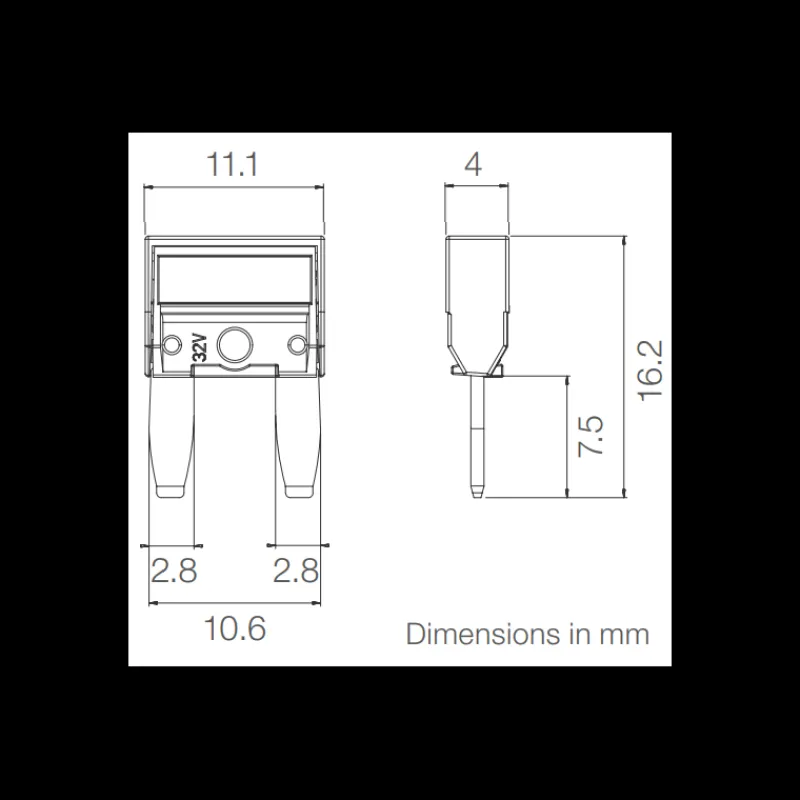 Porte fusible enfichable étanche | miniVAL*MTA