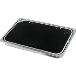 Clearance NAVY LOAD Combiné inox 1 feu | à couvercle | 526 x 326 mm Appareil De Cuisson Intérieur·Combiné Évier Gaz|Cuisson Intérieure, Réchaud Et Réchaud-Four·Réchaud Évier Gaz Combiné