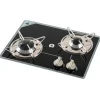 Clearance NAVY LOAD Réchaud Cristal 2 feux | 380 x 280 mm Appareil De Cuisson Intérieur·Plaque De Cuisson Gaz|Cuisson Intérieure, Réchaud Et Réchaud-Four·Réchaud Et Plaque De Cuisson Gaz