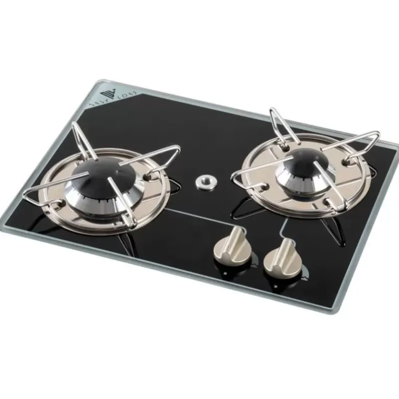 Clearance NAVY LOAD Réchaud Cristal 2 feux | 380 x 280 mm Appareil De Cuisson Intérieur·Plaque De Cuisson Gaz|Cuisson Intérieure, Réchaud Et Réchaud-Four·Réchaud Et Plaque De Cuisson Gaz