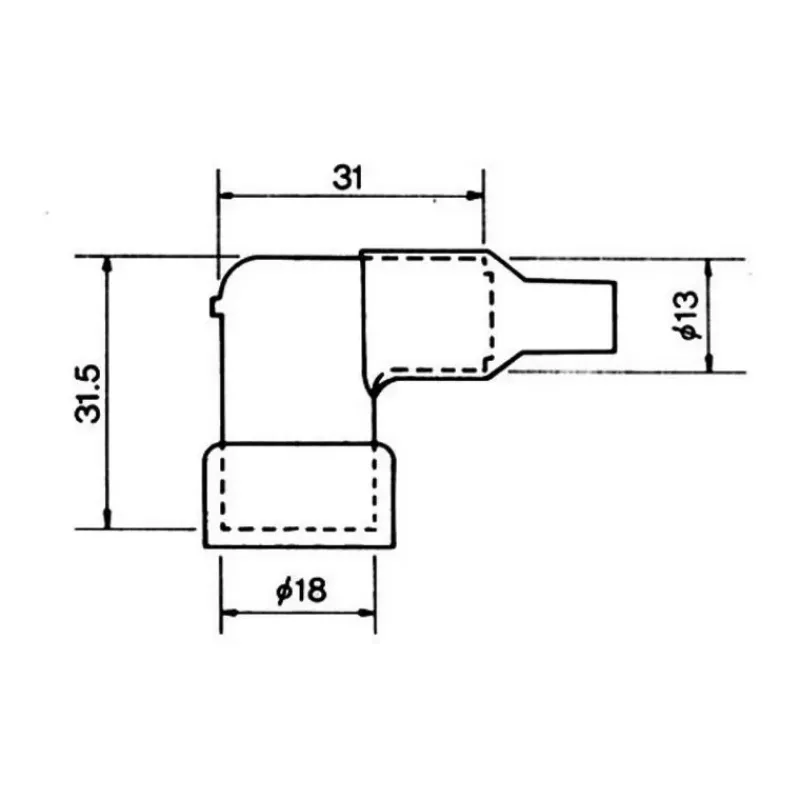 Capuchon de bougie 31 mm - 10 Kohm*NGK
