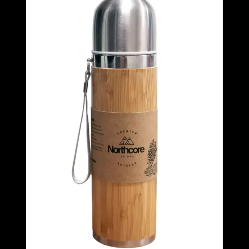 Thermos® bambou en acier 360 ml avec mug*Northcore Sale