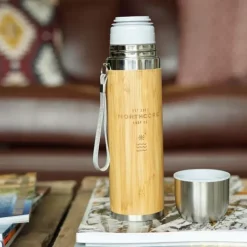 Thermos® bambou en acier 360 ml avec mug*Northcore Sale