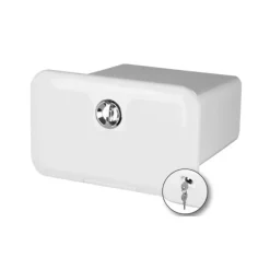 New Coffre de rangement VHF Chrome Accastillage De Pont·Trappe & Coffre