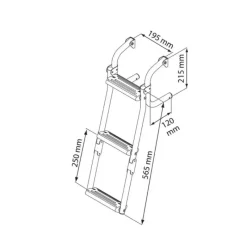 Echelle pliable traverse étroite*Nuova Rade New