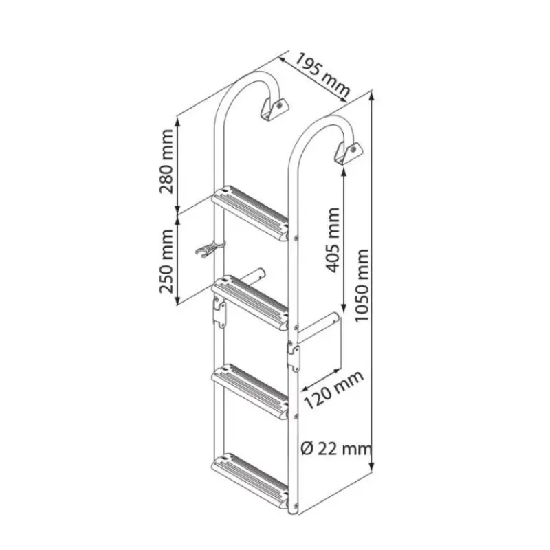 Echelle étroite pliable 180°*Nuova Rade Hot