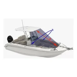 Sale Extension T-Top avant | Noir Poste De Pilotage·Roll-Bar, T-Top, Anneau De Traction & Arceau