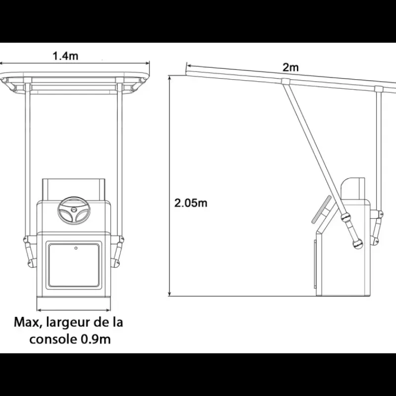 Best T-Top professionnel Heavy Duty Poste De Pilotage·Roll-Bar, T-Top, Anneau De Traction & Arceau