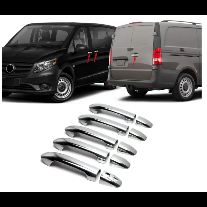 Online Couvre poignée de porte inox Vito W447 Mercedes Vito / Viano|Accessoire Extérieur·Moulure & Protection Carrosserie