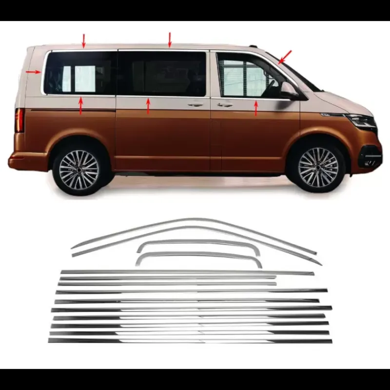 Online Moulure de vitre inox VW T6.1 Vw T5 / T6|Accessoire Extérieur·Moulure & Protection Carrosserie