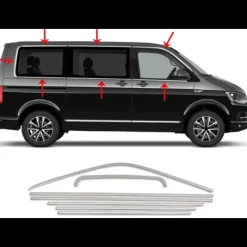 Clearance Moulure de vitre inox VW T6 Vw T5 / T6|Accessoire Extérieur·Moulure & Protection Carrosserie