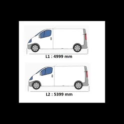 Rails de toit noir Renault Trafic 3 Tente De Toit, Barre De Toit, Coffre & Échelle·Rail & Barre De Toit