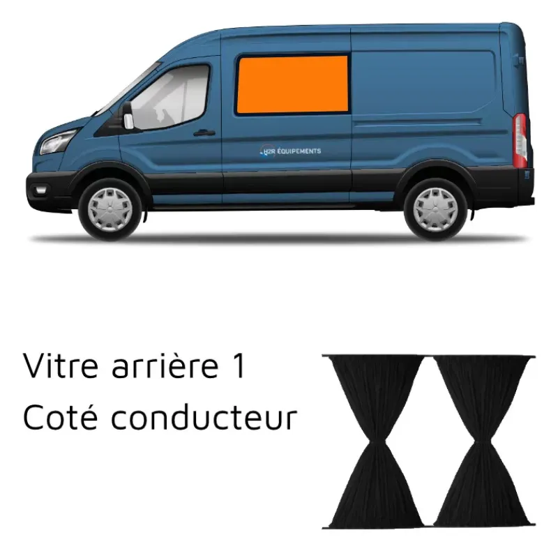 Clearance Rideau arrière | Transit 3 Ford Transit|Rideau Isolant, Volet & Moustiquaire·Rideau Coulissant Fixe