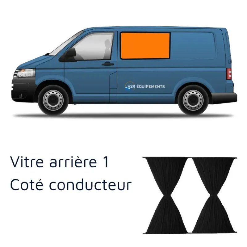 Sale Rideaux arrière | VW T5 T6 Vw T5 / T6|Rideau Isolant, Volet & Moustiquaire·Rideau Coulissant Fixe