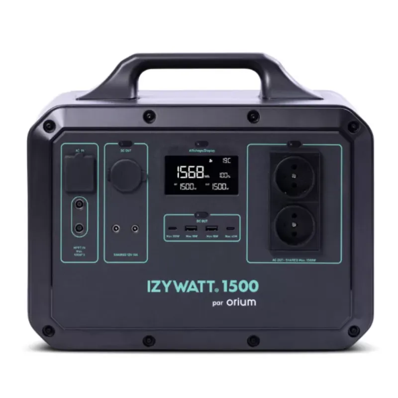 Pack IZYWATT 1500 + Panneau solaire pliant 315W*Orium New