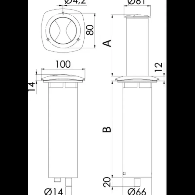 New Aurora Lampe led escamotable Eclairage & Lampe·Eclairage Extérieur