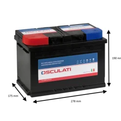 Batterie Safe Energy Plus 80Ah*Osculati Best