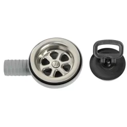 Hot Bonde cannelée | grille ø 70 mm inox Evier, Lavabo & Receveur·Bonde D'Évacuation|Lavabo, Évier & Receveur·Bonde D'Évacuation