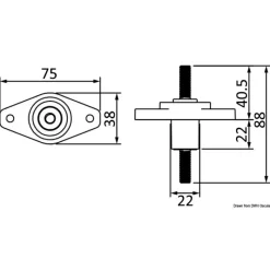 Bornier traversant Power Post*Osculati Discount