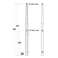 Clearance Chandelier 465 tête sphérique inox Accastillage De Pont·Chandelier, Balcon, Accessoire Et Pied De Chandelier