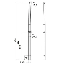 Discount Chandelier inox 710 Accastillage De Pont·Chandelier, Balcon, Accessoire Et Pied De Chandelier