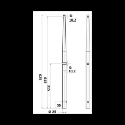Chandelier inox 625*Osculati