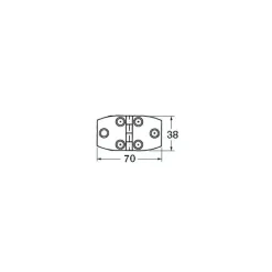 Outlet Charnière inox à tiges filetées 1,7 mm Ameublement & Quincaillerie Intérieure·Charnière De Porte & Meuble|Quincaillerie Marine·Charnière De Coffre, Porte & Meuble