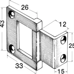 Clearance Charnière inox col haut Ameublement & Quincaillerie Intérieure·Charnière De Porte & Meuble|Quincaillerie Marine·Charnière De Coffre, Porte & Meuble