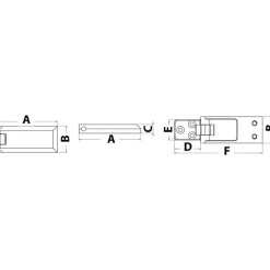 Clearance Charnière Piramid inox Ameublement & Quincaillerie Intérieure·Charnière De Porte & Meuble|Quincaillerie Marine·Charnière De Coffre, Porte & Meuble