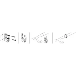 Hot OSCULATI Clips ressort inox pour gaffe Accessoire Extérieur·Aménagement Soute & Coffre|Quincaillerie Marine·Crochet & Patère