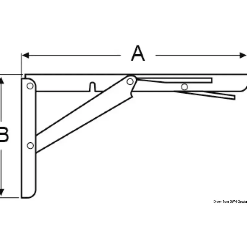 Console pliable inox descente freinée*Osculati Best