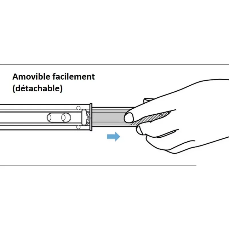 Coulisse inox fermeture freinée*Osculati Best