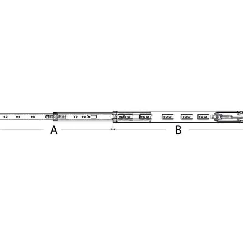 Coulisse inox fermeture freinée*Osculati Best