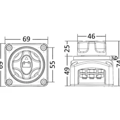 Coupe-batterie | 300 A*Osculati Discount