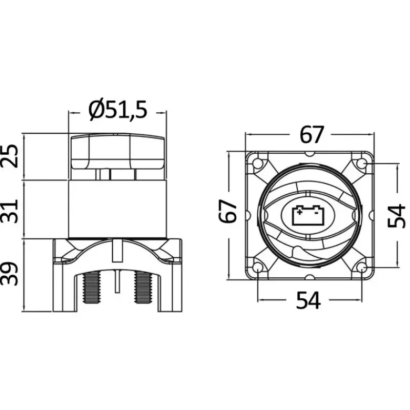 Coupe-batterie avec commande à distance*Osculati Clearance