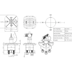 Coupe-batterie Bipolaire Distribution & Protection·Coupe-Circuit|Distribution & Protection·Coupe-Batterie & Commutateur