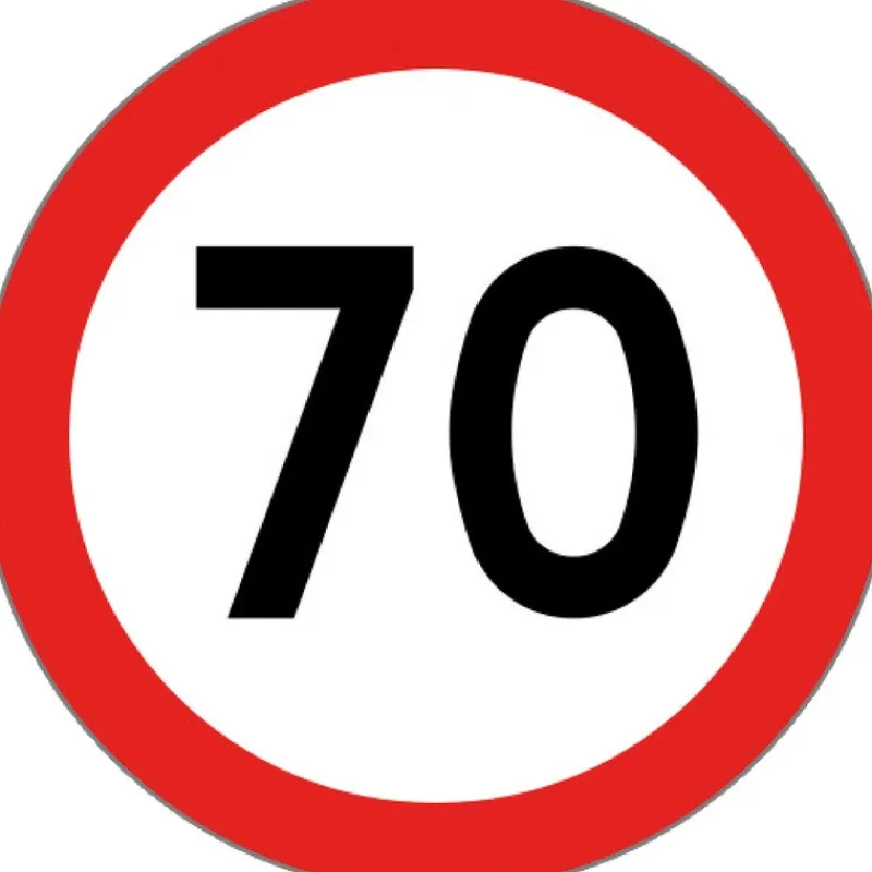 Disque vitesse autocollant homologué 70 km/h*Osculati Online