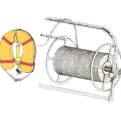Online Enrouleur de cordage inox Homme Bouée De Sauvetage, Engin Flottant & Perche Ior·Ligne De Jet & Récupération Homme À La Mer