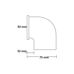 Outlet Grille + manchon coudé Equipement Moteur In-Bord·Ventilation