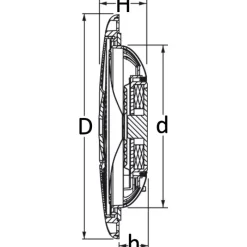 Haut-parleur extra-plat 5,25" - 80 W*Osculati Clearance