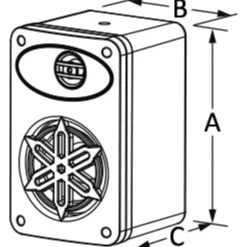 Haut-parleur sur caisson 4" - 240 W*Osculati Sale
