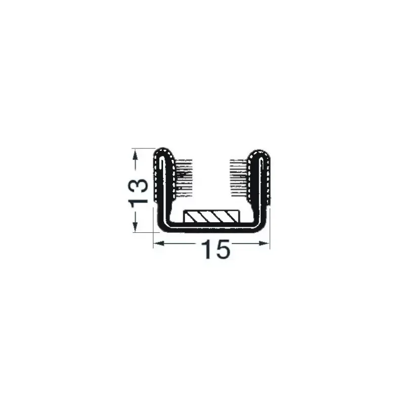Joint de vitre coulissante 15 mm - la bobine*Osculati Online