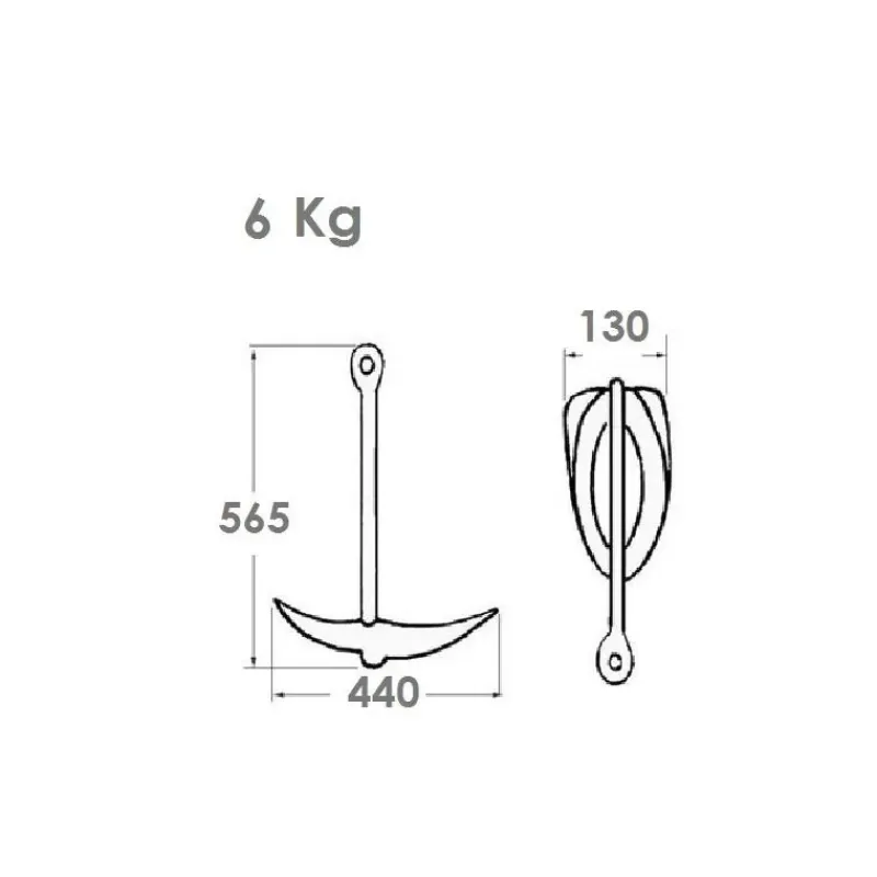 Kit mouillage 6 Kg*Osculati Sale