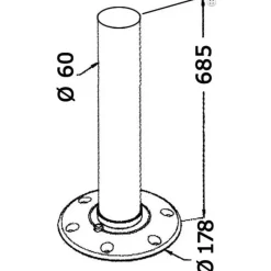 Pied & coupelle cockpit Thread lock*Osculati Best