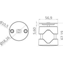 Platine fixation support pare-battage | Easy Fender*Osculati Discount