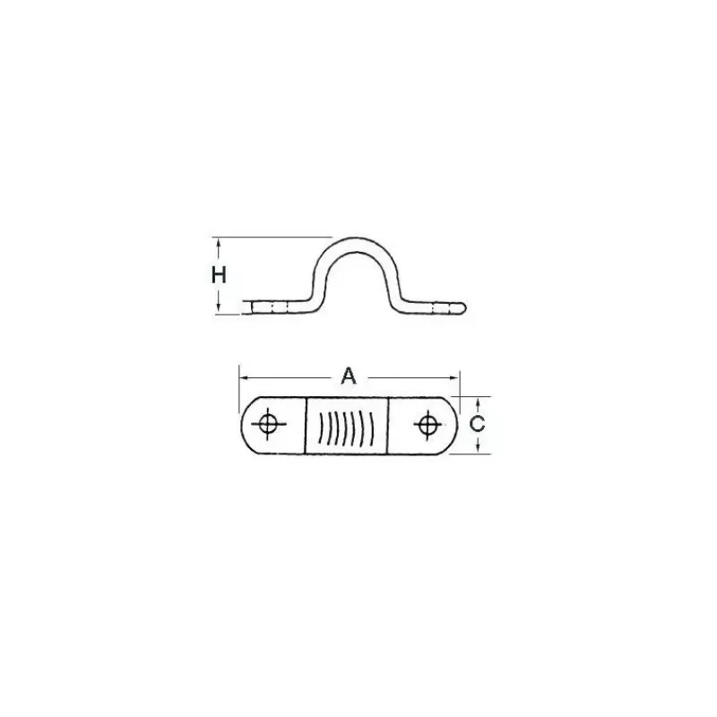 Pontet plat inox*Osculati Online