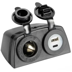 Clearance Prise allume-cigare USB-A + USB-C avec carénage noir Distribution & Protection·Prise Et Fiche Dc (Allume Cigare, 12V, Usb...)|Distribution & Protection·Fiche Et Prise Dc (Allume Cigare, 12V, Usb...)