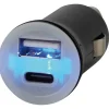 Prise mâle USB double A+C Electricité & Éclairage·Rallonge & Prise Allume-Cigare 12 V|Distribution & Protection·Prise Et Fiche Dc (Allume Cigare, 12V, Usb...)