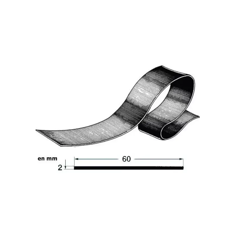 Online Profil en EPDM 60 x 2 Produits De Réparation·Pneumatique, Pvc Et Hypalon