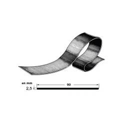 Profil en EPDM 90 x 2*Osculati New